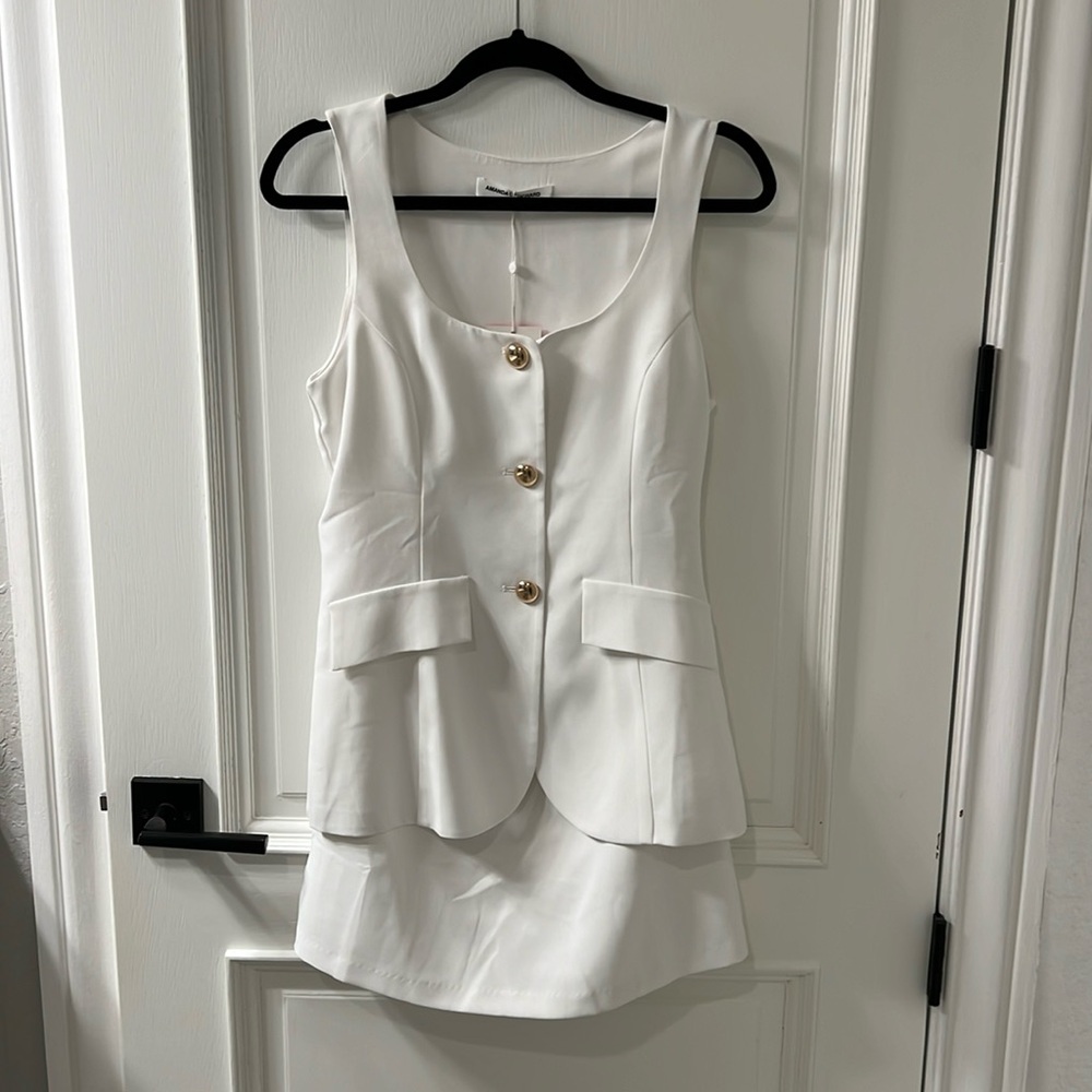 Amanda Uprichard White Mini Dress